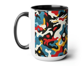 Drachen - Two-Tone Coffee Mug, 15oz