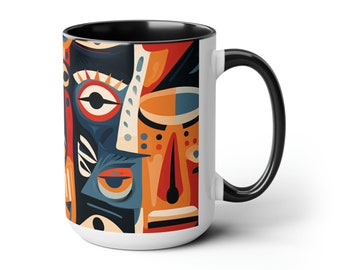 Yüz - Two-Tone Coffee Mug, 15oz