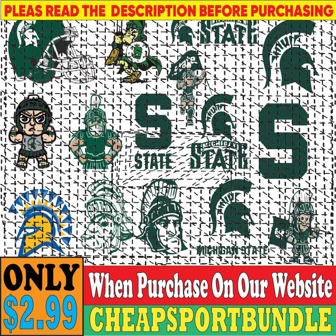 Michigan State Football Team Svg Michigan State Svg N C A A Etsy