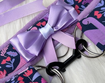 Fleece Gefüttertes Petplay Halsband & Manschetten Set - Handgefertigter verstellbarer Choker