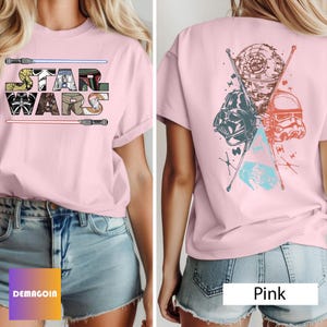 Disney Star Wars Two Sided T-Shirt, Star Wars Shirt, Darth Vader Shirt, Galaxy&#39;s Edge Shirt, Retro Star Wars Shirt