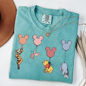 Vintage Disney Winnie The Pooh and Friends Shirt, Winnie The Pooh Shirt, Pooh Balloons Shirt, Disney Pooh T-Shirt, Cute Pooh Bear Shirt