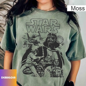 Disney Star Wars Shirt, Star Wars Shirt, Darth Vader Shirt, Galaxy&#39;s Edge Shirt, Retro Star Wars Shirt