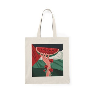 Free Palestine Natural Tote Bag