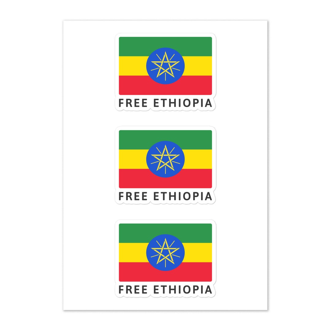 Free Ethiopia Sticker Pack Ethiopia Flag Sticker Etsy