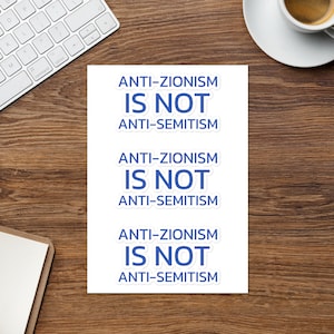 Free Palestine Glossy Sticker Pack: Anti-Zionism is Not Anti-Semitism