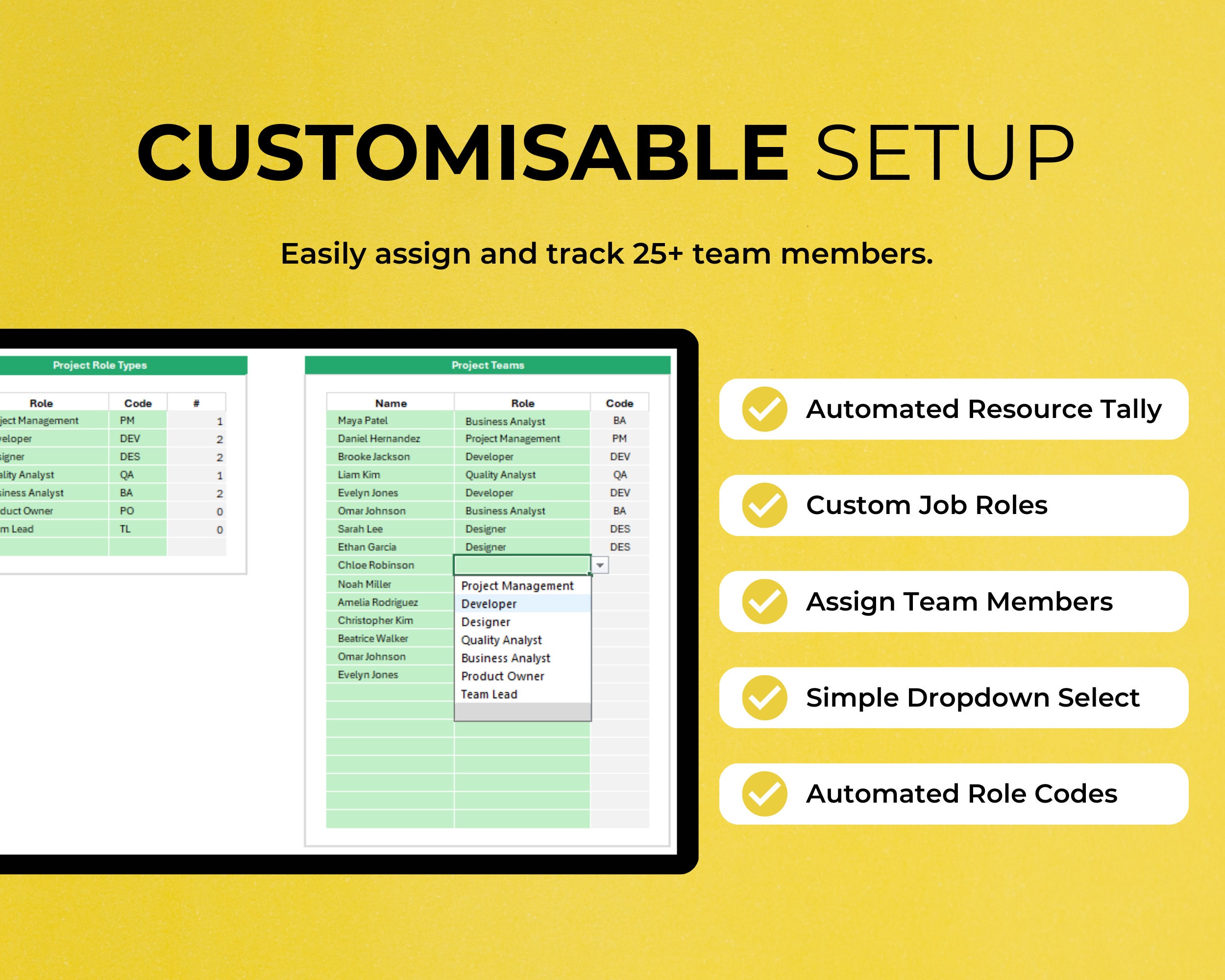 Automated Project Management Gantt Chart Template (microsoft Excel) - Etsy