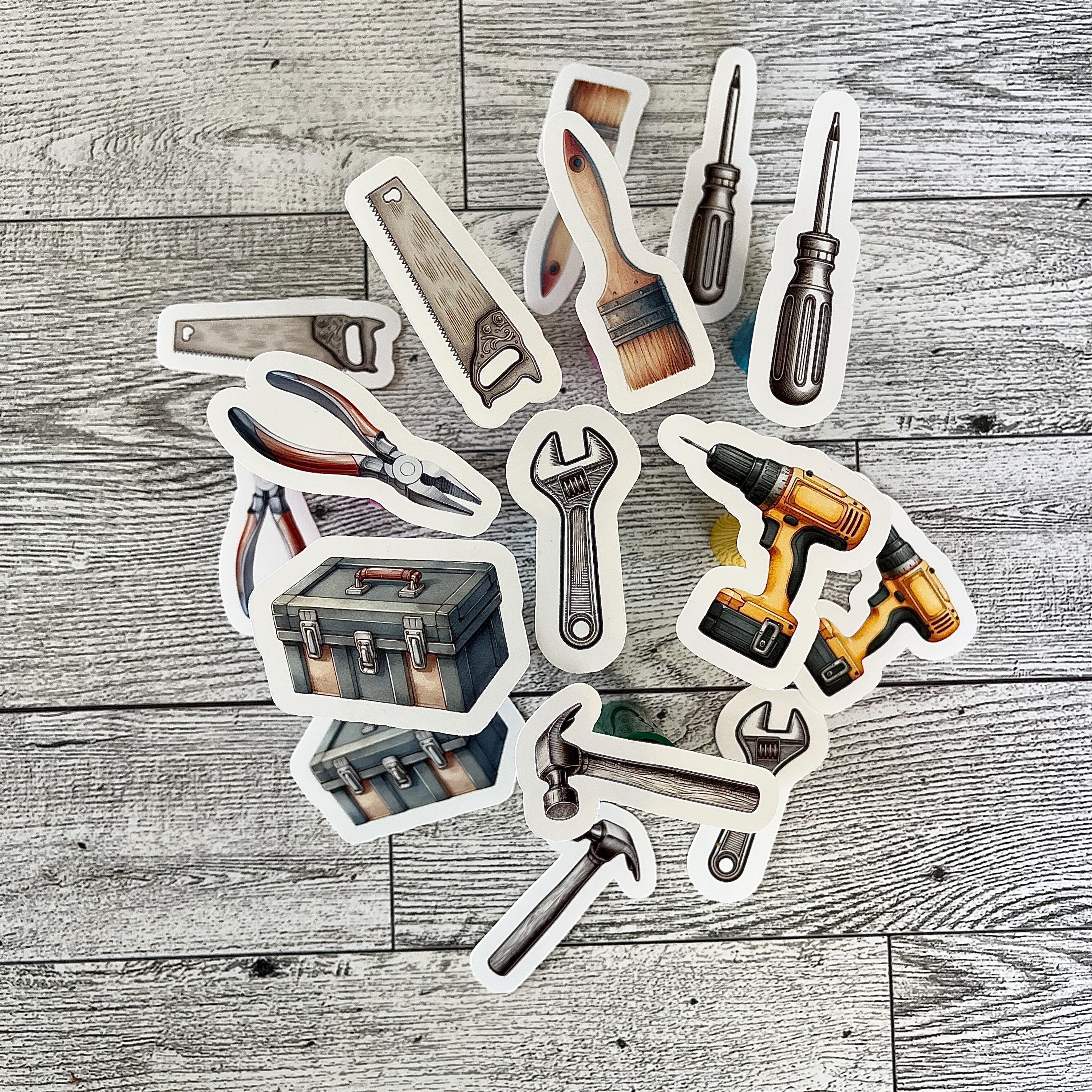 Construction Tool Stickers: Handyman Party Favors, Kid Crafts - Etsy
