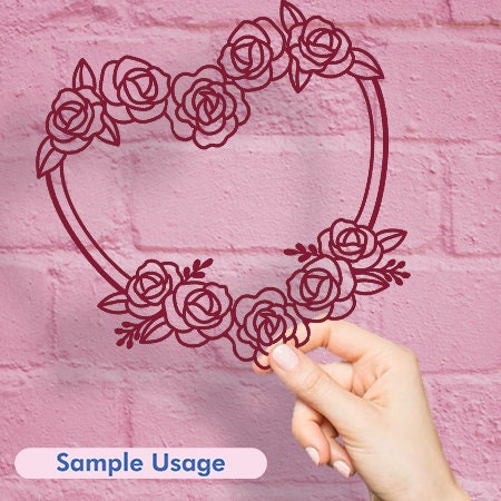 Heart Wreath SVG PNG Bundle Canva Compatible, Floral Decor, Any ...