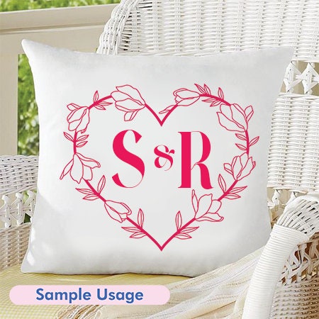 Heart Wreath SVG PNG Bundle Canva Compatible, Floral Decor, Any ...