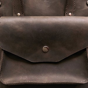 Full-Grain Leather Laptop Bag Handmade Elegance for Professionals, Full Grain Leather 13 Inches Laptop Bag, Handle Bag zdjęcie 6