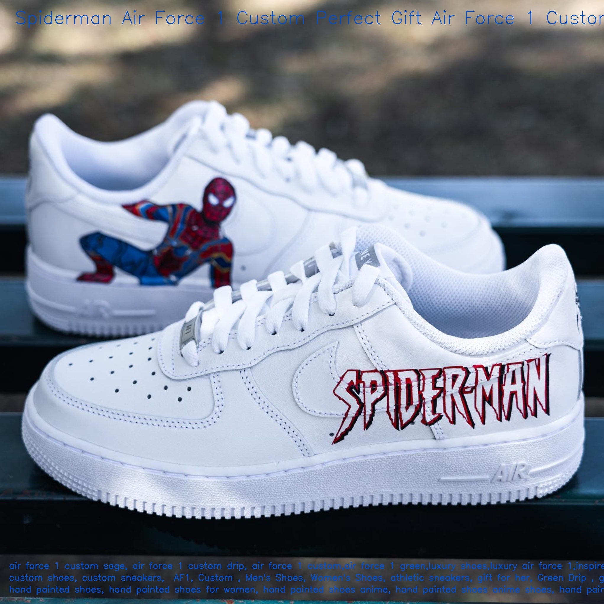 custom spiderman air force 1