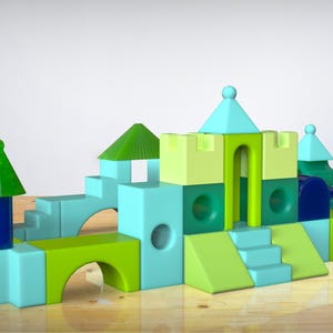 3D Printable Building Blocks for Kids | Modular Castle Toy Set | Baby & Toddler STL Toy | Montessori Inspired | Ages 0–4 | DIY Playset