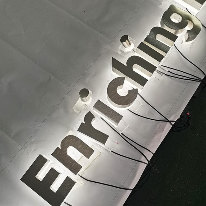 Metal Letters Logo, Custom Metal Letters, Metal Lettering, 3D Metal