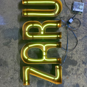 Channel Letter, Channel Letter Signs, Channel Letters, Metal Cutout Sign, Custom Light Letters, 3D Lettering, Sign Letter, Decorative Letter