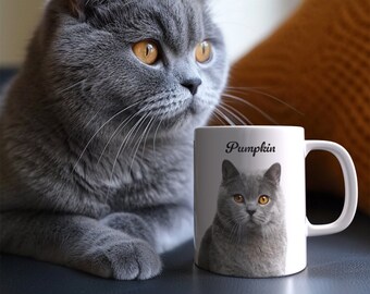 Custom Cat Mug Gift, Custom Cat Mom Gift, Personalized Cat Mug, Gift Mug Cats Custom, Coffee Mugs Cat, Custom Cat Coffee Mug with Name