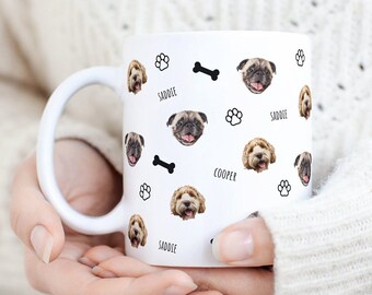Custom Pet Mug Gift, Custom Pet Gift, Custom Pet Photo Mug, Personalized Pet Mug with Photo, Pet Owner Gift, Custom Pet Face Coffee Mug Gift