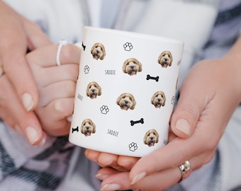 Custom Dog Mug Gift, Custom Dog Gift, Custom Dog Photo Mug, Personalized Dog Mug with Photo, Pet Owner Gift, Custom Dog Face Coffee Mug Gift