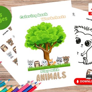 Animals Activity Book for Kids: Educational Fun for Ages 3-6 – 50 Pages of Playful Adventures