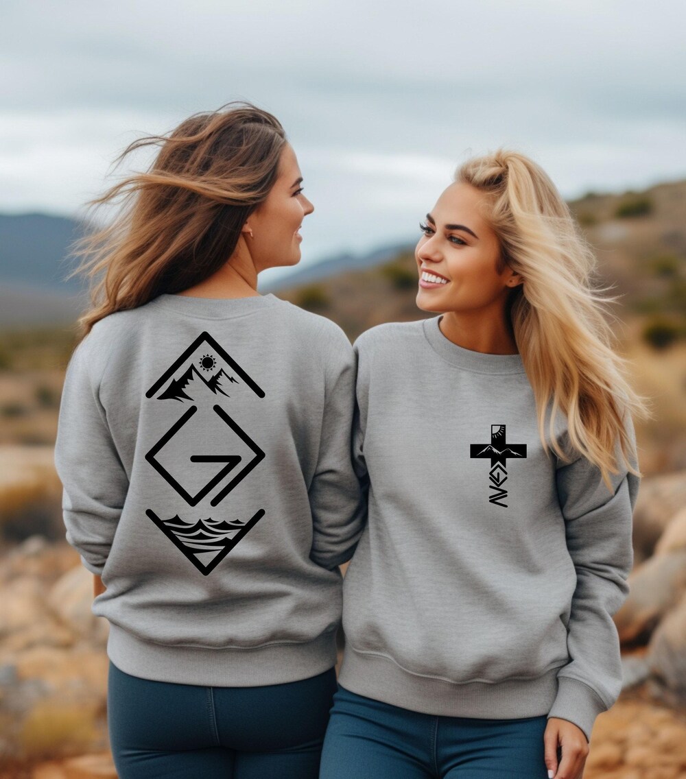 Peckshirt Custom God Is Greater Than The Highs And Lows Hoodie,God Is Greater Than The Highs And Lows Sweatshirt,Christian Shirt,Cross On Sleeve,Couples Gift