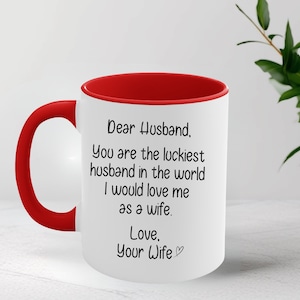 Funny Valentine Gift For Husband I Love You Mug Personalized Coffee Mug for Valentines Gift For Him Anniversary Gift Couples Mug
