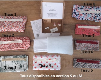 Box couture : trousse de toilette en coton ou viscose