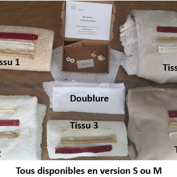 Box couture : trousse de toilette en fausse fourrure