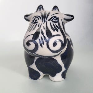 Hand-Painted Ceramic Cow Sculpture by Alfonso Otero Regal