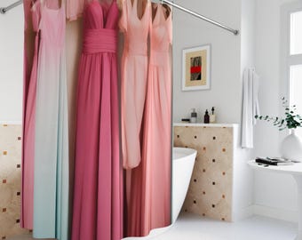 Elegant Shower Curtain, Vogue Dream, Fashion Bathroom Decor, Gift for Fashion Lovers, Vogue Magazine Vibes, Artistic Bathroom Decor