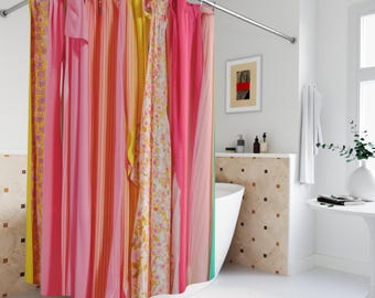 Chic Fashion Shower Curtain and Matching Bath Mat Set | Embrace Vogue-Inspired Elegance