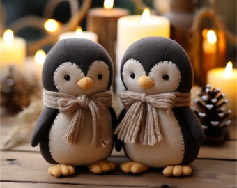 Crochet Penguin Children's Dolls Customised dolls Cotton Thread Crafts Handmade Gifts