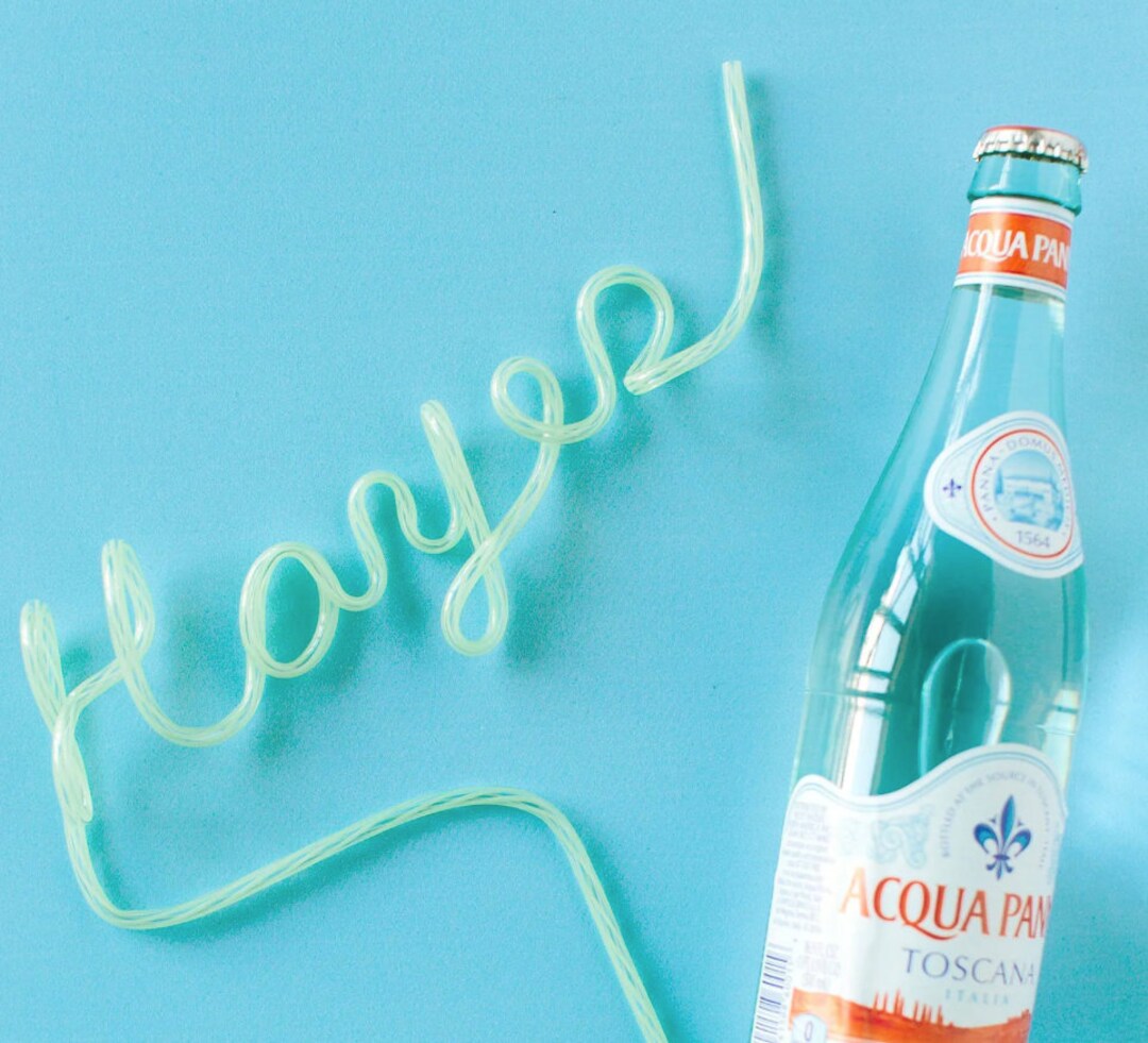 CUSTOM Namesake Straws / Krazy Straws / Personalized Name Etsy