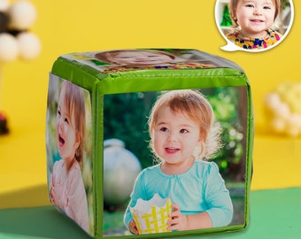 Custom Photo Playthings Toys Personalized Blocks with Photo Pockets Gift for Kids