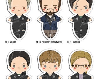 The Pitt - Vinyl Stickers / Bookmark