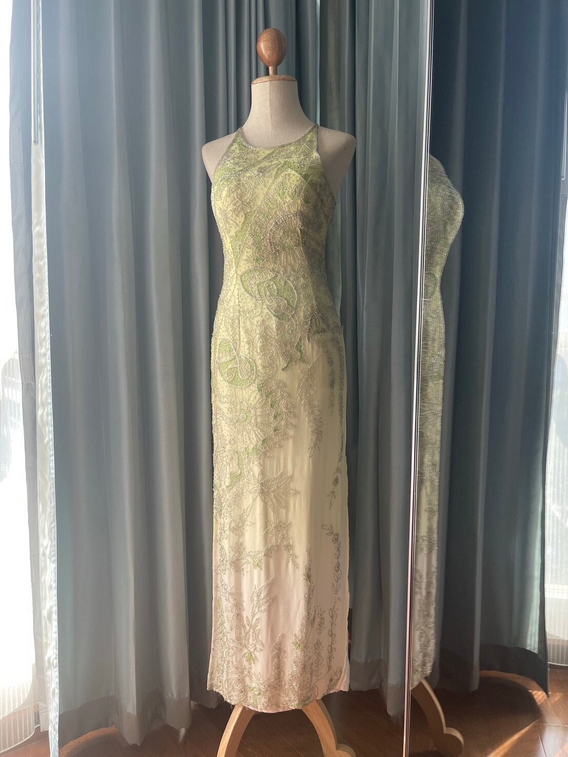 Elegant Pistachio Green-white Ombr Sequin Mia Bella Prom Dress Cocktail Dress Evening Dress Size 6 - Etsy Elegant Pistachio Green-white Ombr Sequin Mia Bella Prom Dress Cocktail Dress Evening Dress Size 6 - Etsy