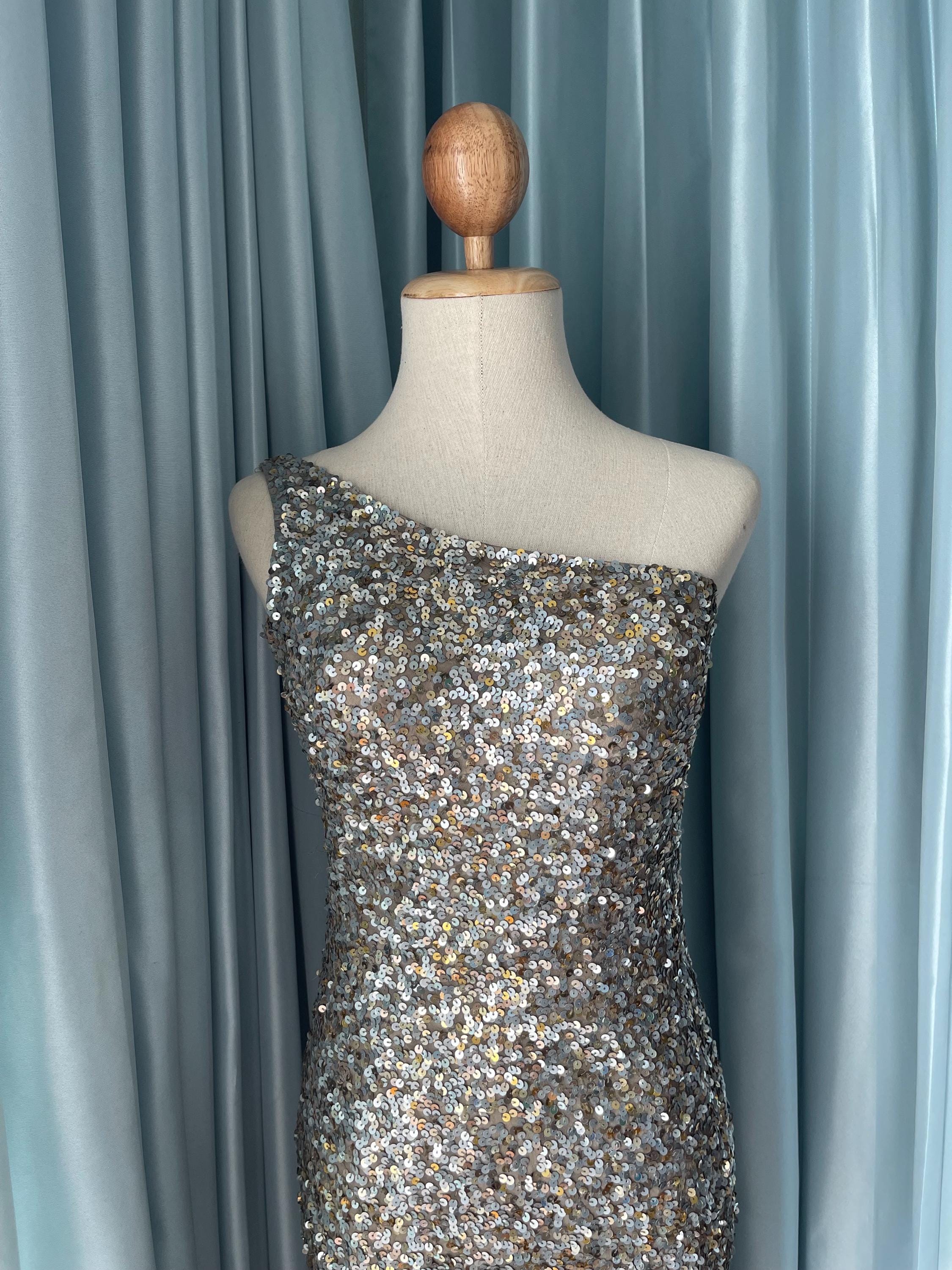 scala one shoulder sequin dress one shoulder sequin dress Scala 60290 Prom Fitted Slit Formal Evening Dress