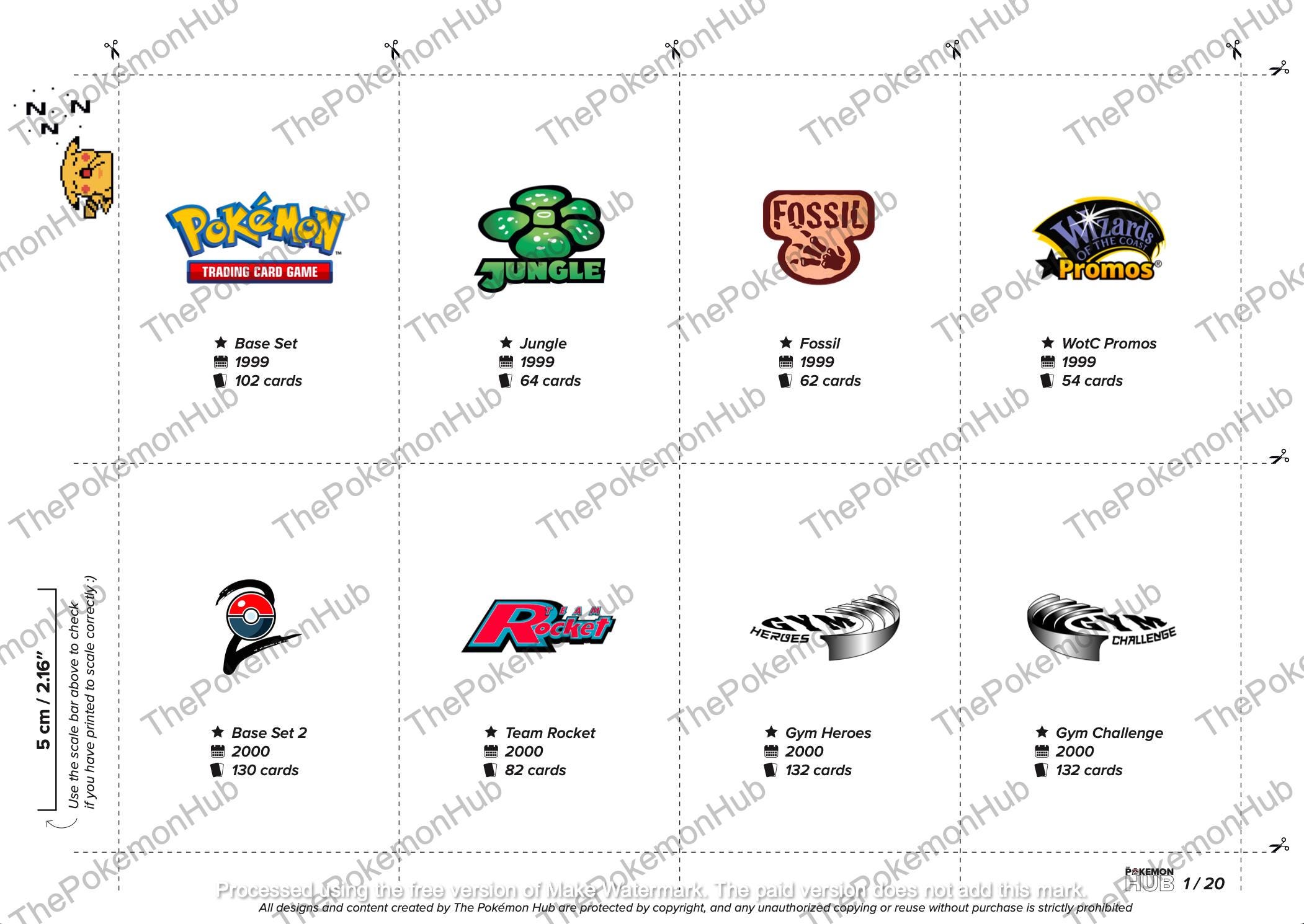 Pokmon Card Dividers for All Sets, Card Storage Organizer (digital  Download) - Etsy