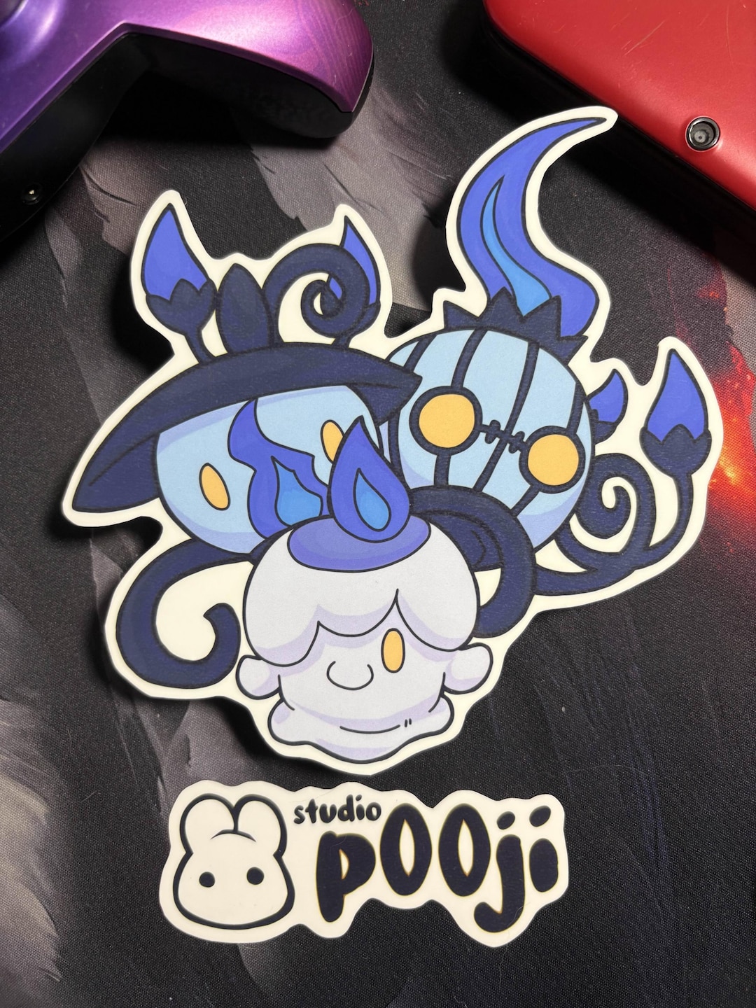 Pokemon Litwick, Lampent, and Chandelure LARGE Waterproof Sticker ...