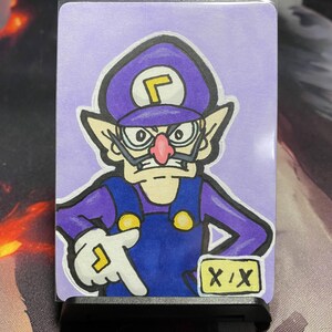 Ficha de Magic: The Gathering desenhada à mão por Waluigi | Carta de arte personalizada de MTG | Compatível com capas padrão
