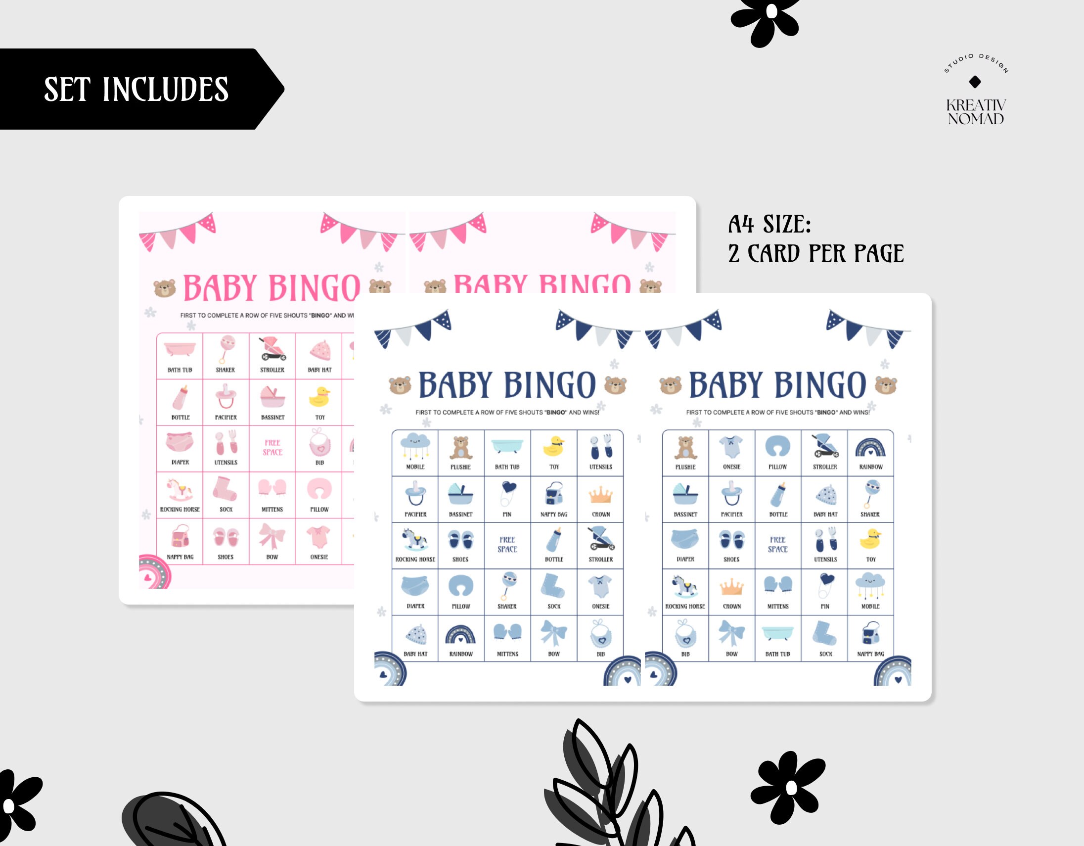 Tarjetas De Bingo Bilingües En Inglés Español Y Números (12