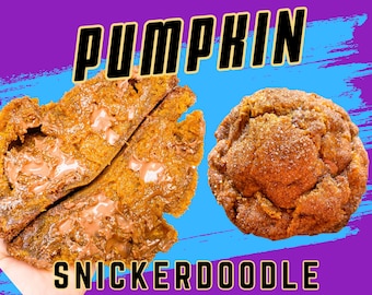 NY Style Pumpkin Snickerdoodle Gourmet Cookie Recipe, Homemade Cookies, Stuffed Recipes, Fall, Bakery, Homemade, Thanksgiving