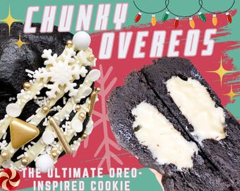 Gourmet Oreo Cookie Recipe, Stuffed Cookie (Digital Download)