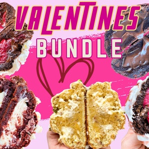 Valentine Day Bundle, Gourmet Stuffed Cookies, Bakery Gourmet Cookie Recipe, Stuffed Gourmet Cookies, NY Style Cookies