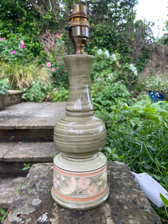 Vintage green table lamp discount