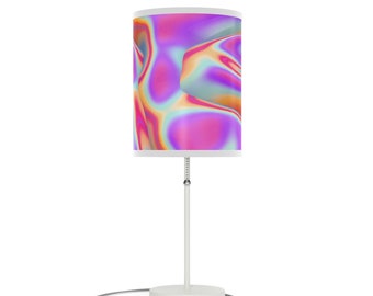 Vintage Inspired Funky Pink Lamp on a Stand