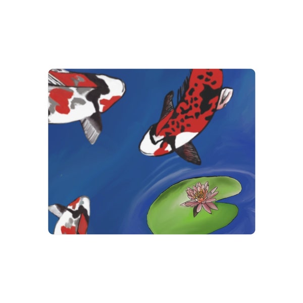 Elegant Koi Fish Wall Art-Matte Finish on Aluminum Composite