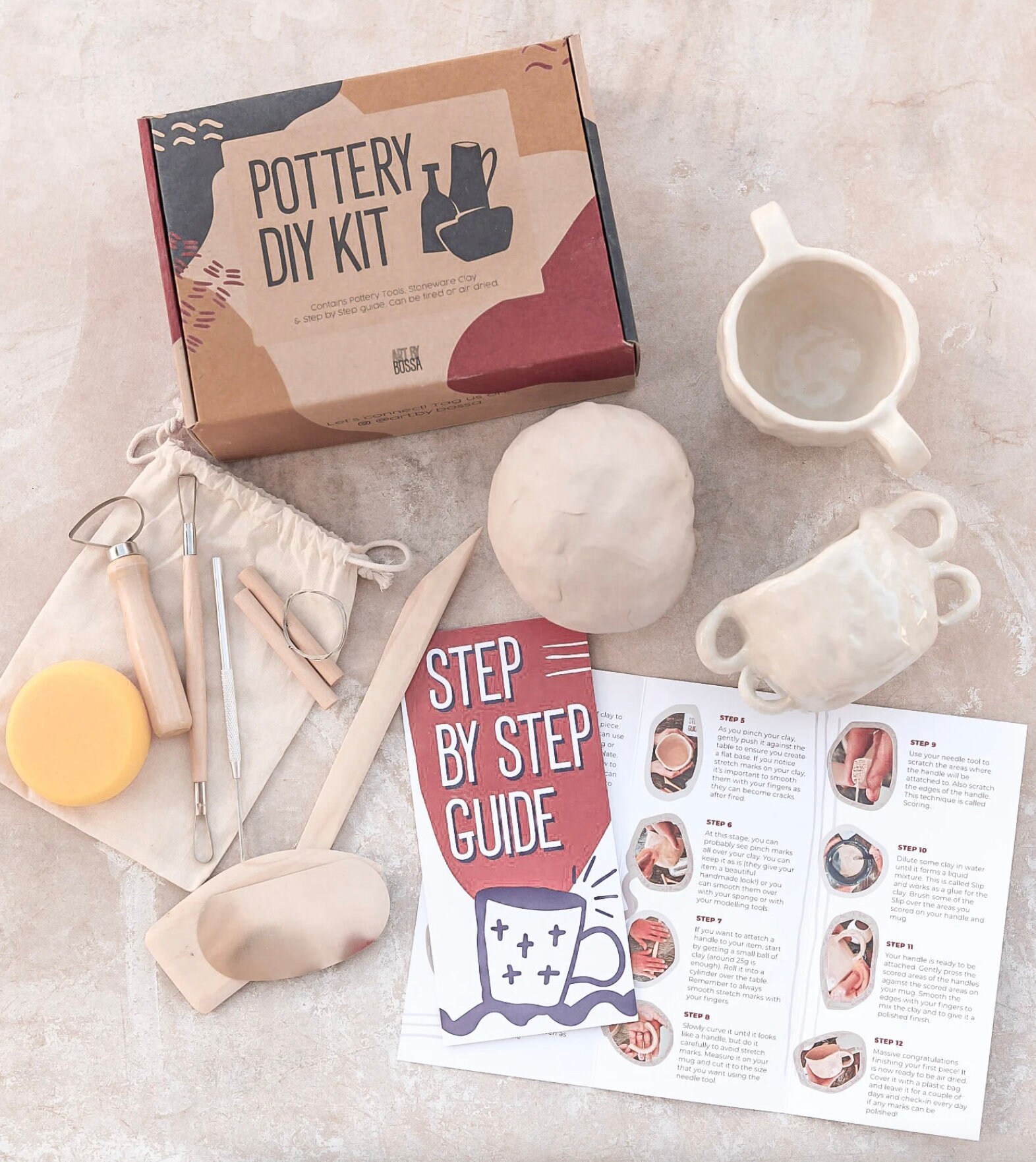 DIY Pottery Kit Clay Kit Make Your Own Pottery Mug or Etsy Australia