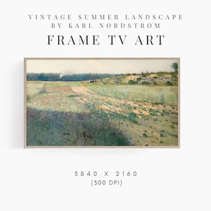 Peinture sur cadre pour téléviseur printemps-été, peinture sur cadre Samsung printanière, paysage champêtre de 1882, peinture sur cadre Samsung pour télévision