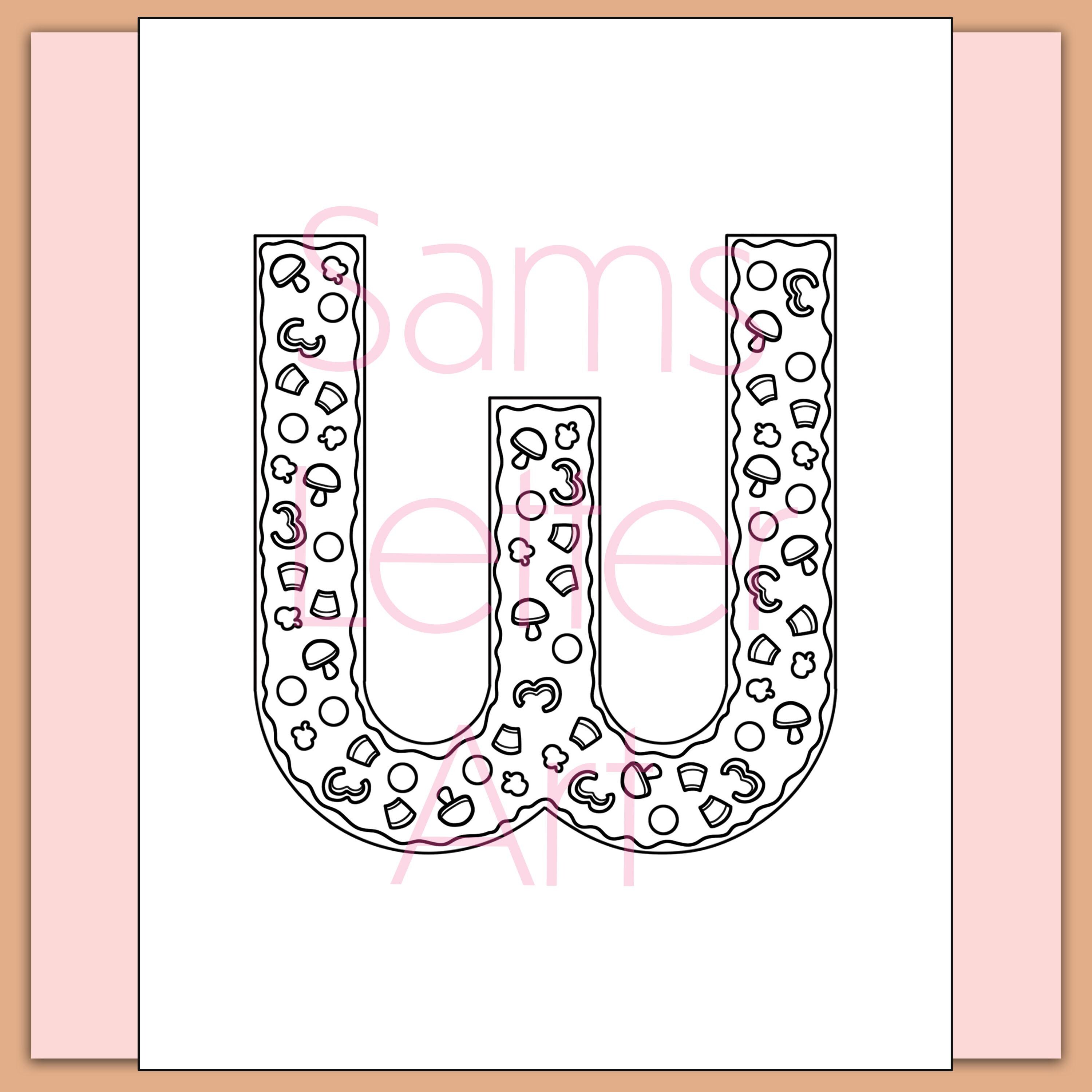 Patterned Alphabet Letters | Printable PDF | US Letter | 5 X 7 | 26 ...