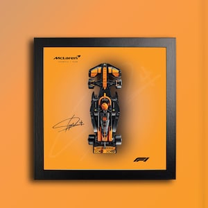 McLaren 2025 - Norris & Piastri Poster – Digital Download - for Lego Speed Champions F1 Display Frame